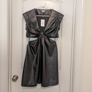 Jason Wu Black Faux Leather Dress